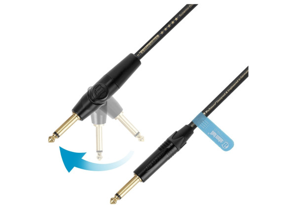 Adam Hall 5 STAR FLIPJACK Instrument Cable, 3m Adam Hall 5 STAR FLIPJACK Instrument Cable, 3m